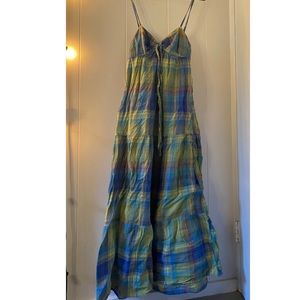 Mossimo plaid maxi dress